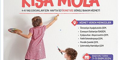 YUVAMIZ İSTANBUL KISA MOLA MERKEZLERİ AÇILIYOR