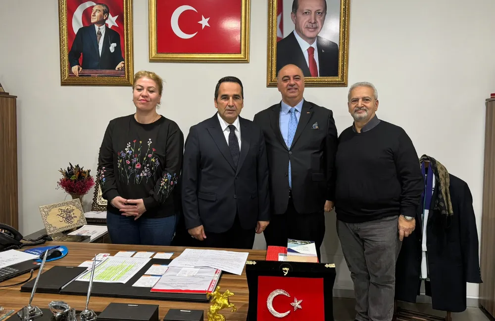 Yüzüncüyıl Gazeteciler Derneği'nden Esat Kalay'a ziyaret