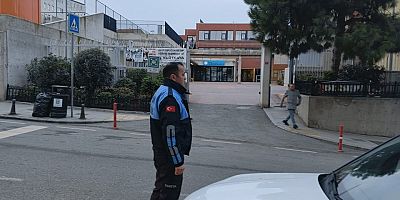 Zabıta ekipleri okul yollarında sahada