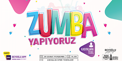 Zumba Zamanı Etkinliğimize Davetlisiniz